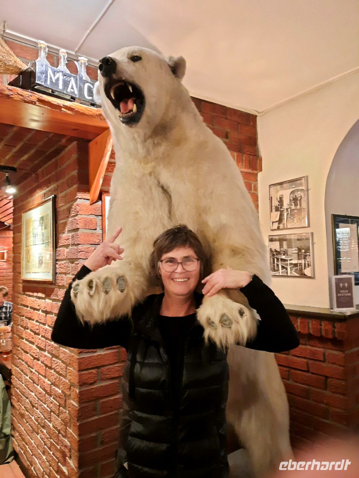 Norwegen - Tromso - Olhallen - Eisbär meets Annett.jpg &ndash; &copy; Annett Müller (Eberhardt TRAVEL)