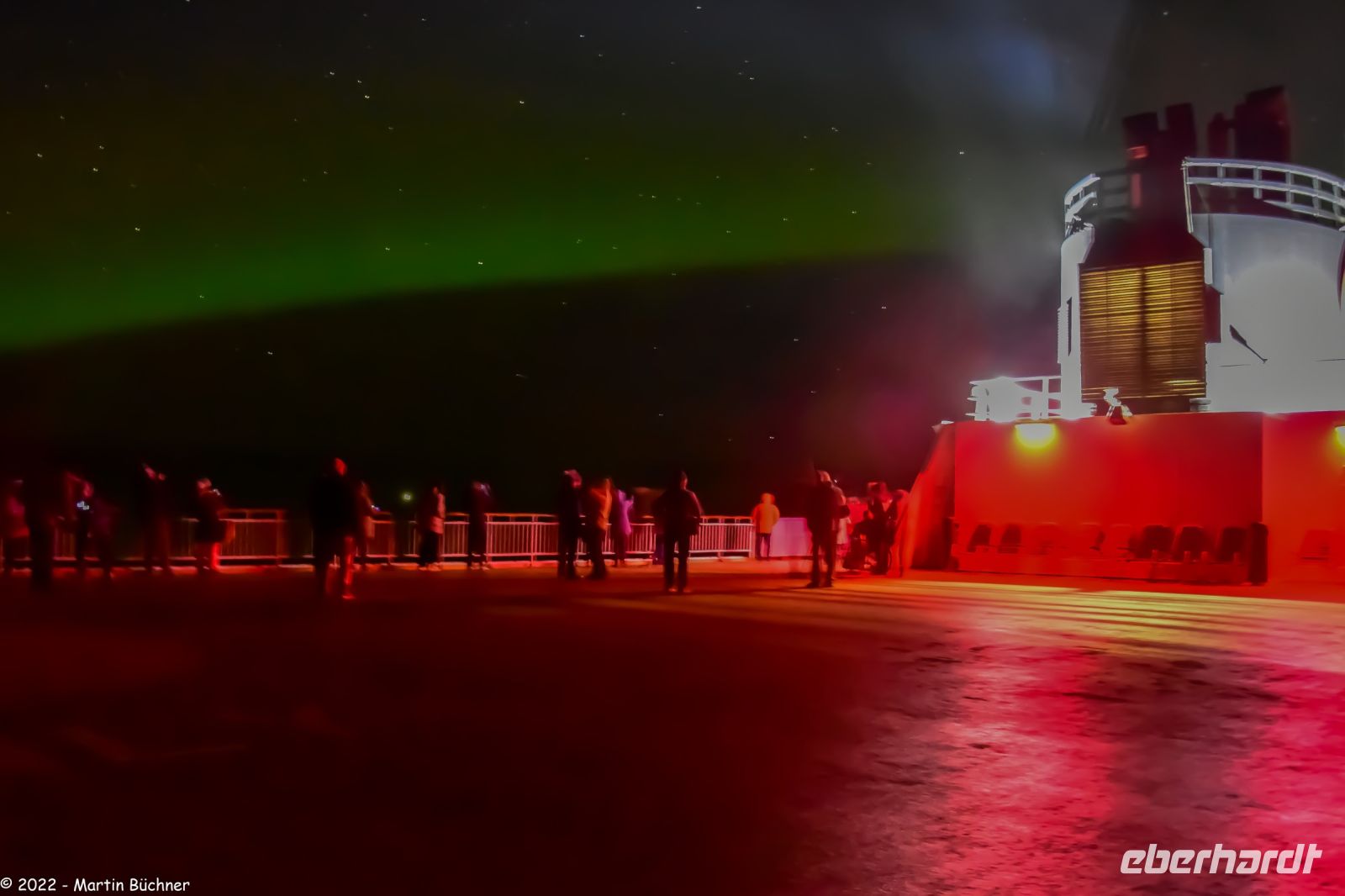 Hurtigruten - M/S Trollfjord - Polarlicht zwischen Rørvik und Brønnøysund &ndash; &copy; Martin Büchner (Eberhardt TRAVEL)
