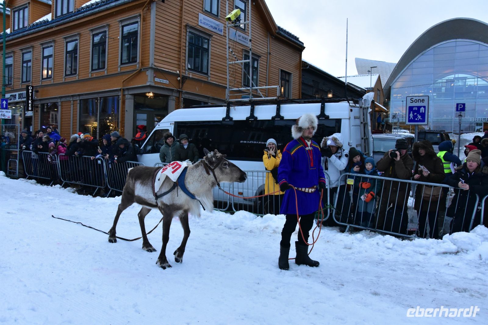 Präsentation der Renn-Rentiere &ndash; &copy; Martin Büchner (Eberhardt TRAVEL)