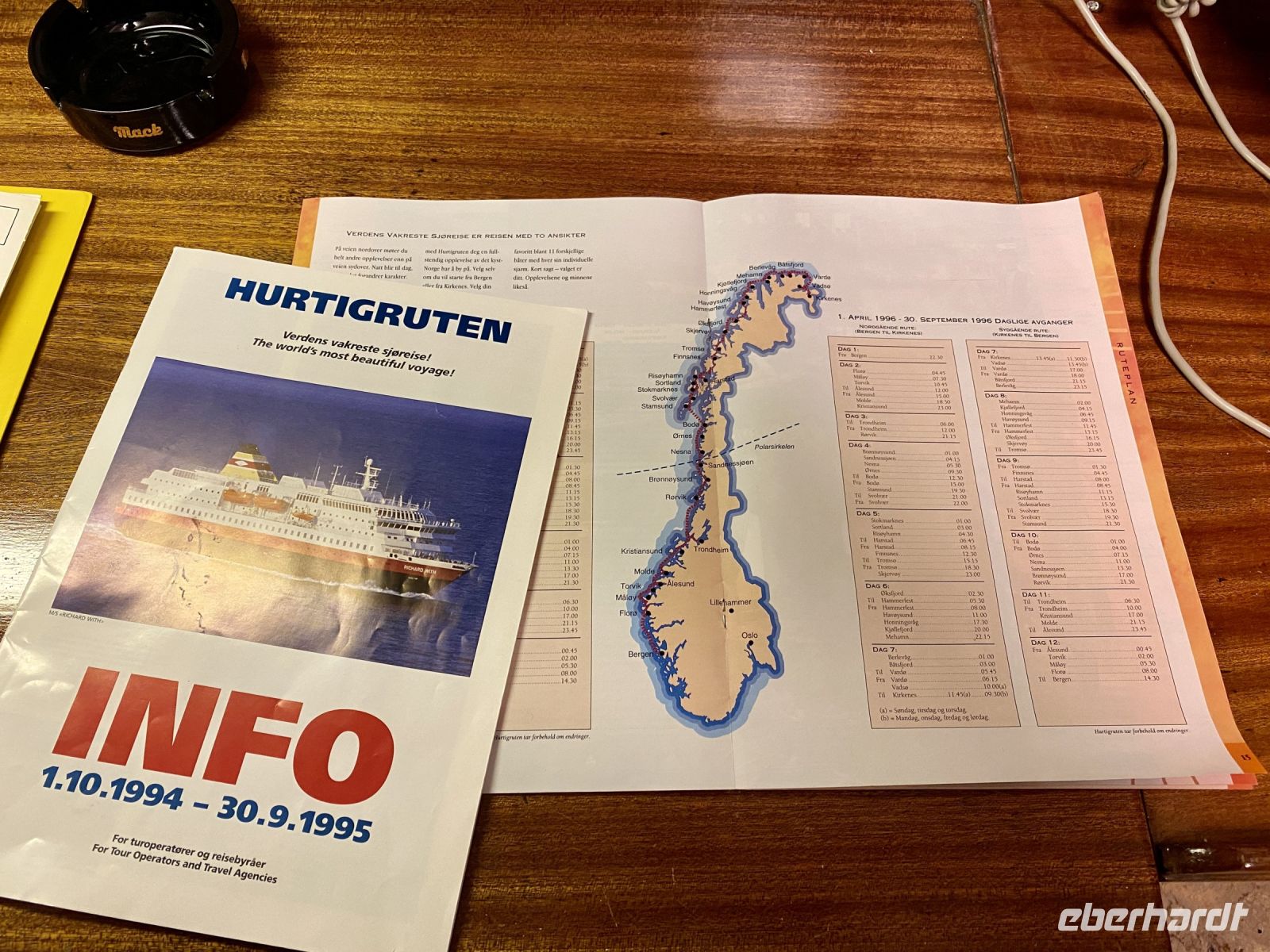 Tag 4 - Fahrplan aus 1996 &ndash; &copy; Christin Kuschka (Eberhardt TRAVEL)