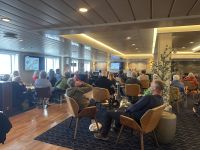 Hurtigruten - MS Spitsbergen - auf See - Informationen zum nächsten Tag &ndash; &copy; Sabine Letzybyll (Eberhardt TRAVEL)