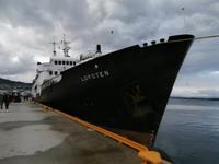 unser Hurtigrutenschiff Lofoten &ndash; &copy; Ingrid Langer (Eberhardt TRAVEL)