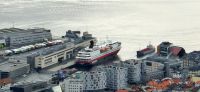 MS Nordnorge liegt noch in Bergen &ndash; &copy; Ria Heilmann (Eberhardt TRAVEL)