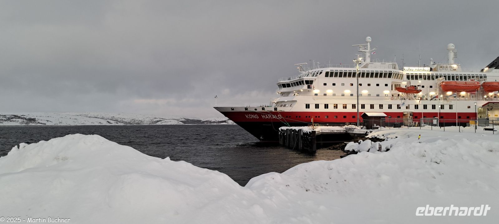 Hurtigruten MS Kong Harald in Kirkenes &ndash; &copy; Martin Büchner (Eberhardt TRAVEL)