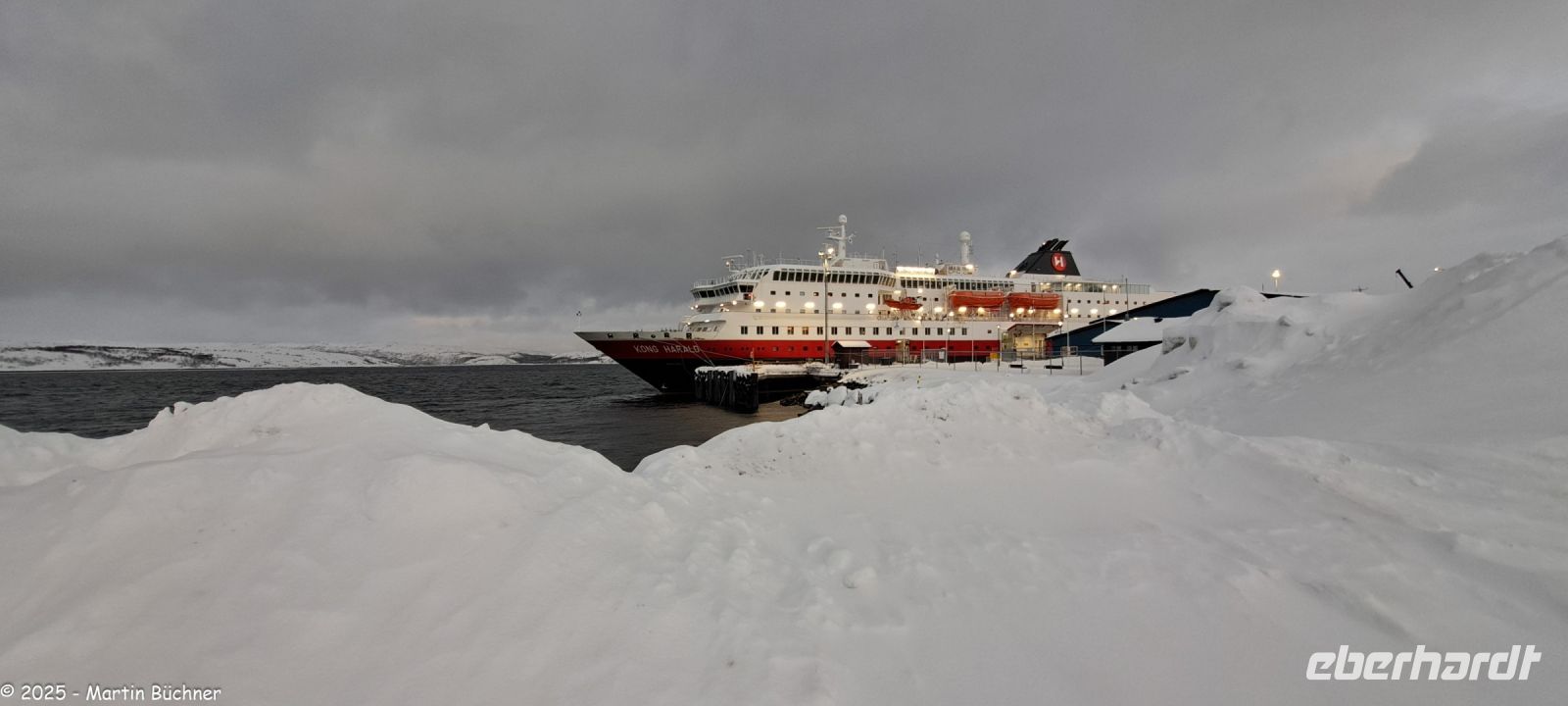 Hurtigruten MS Kong Harald in Kirkenes &ndash; &copy; Martin Büchner (Eberhardt TRAVEL)