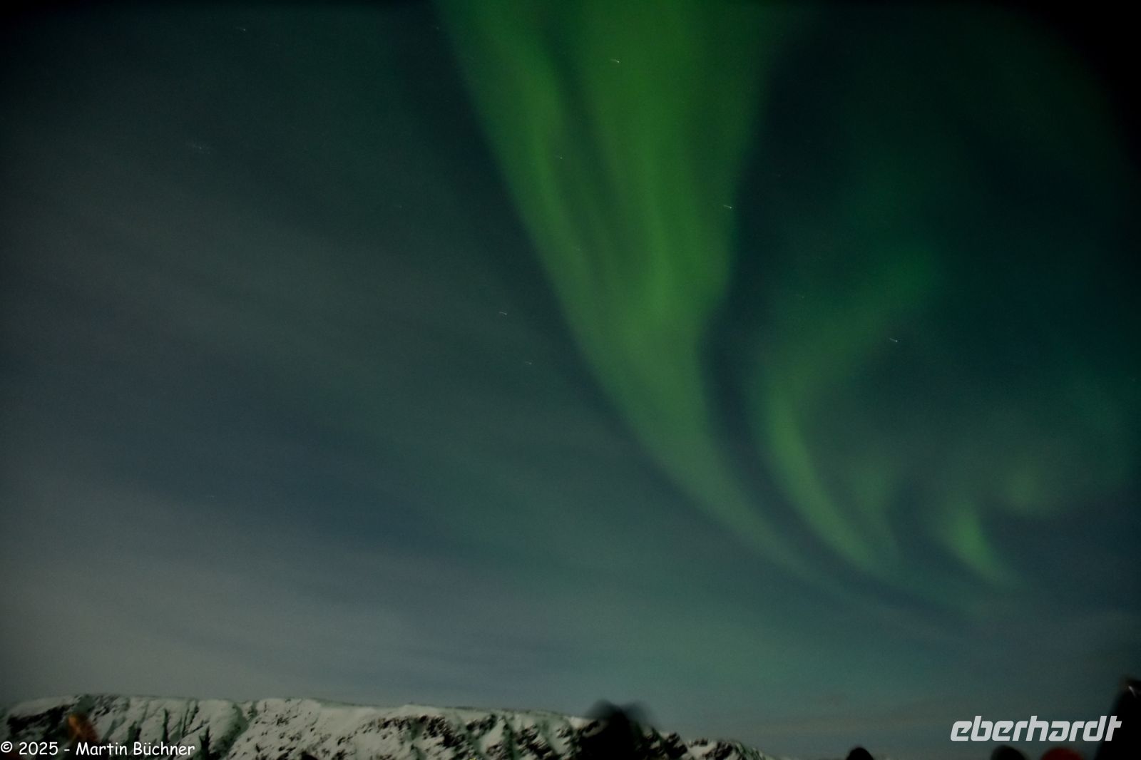 Båtsfjord - wer zeigt sich denn da - die schüchterne Lady Aurora &ndash; &copy; Martin Büchner (Eberhardt TRAVEL)