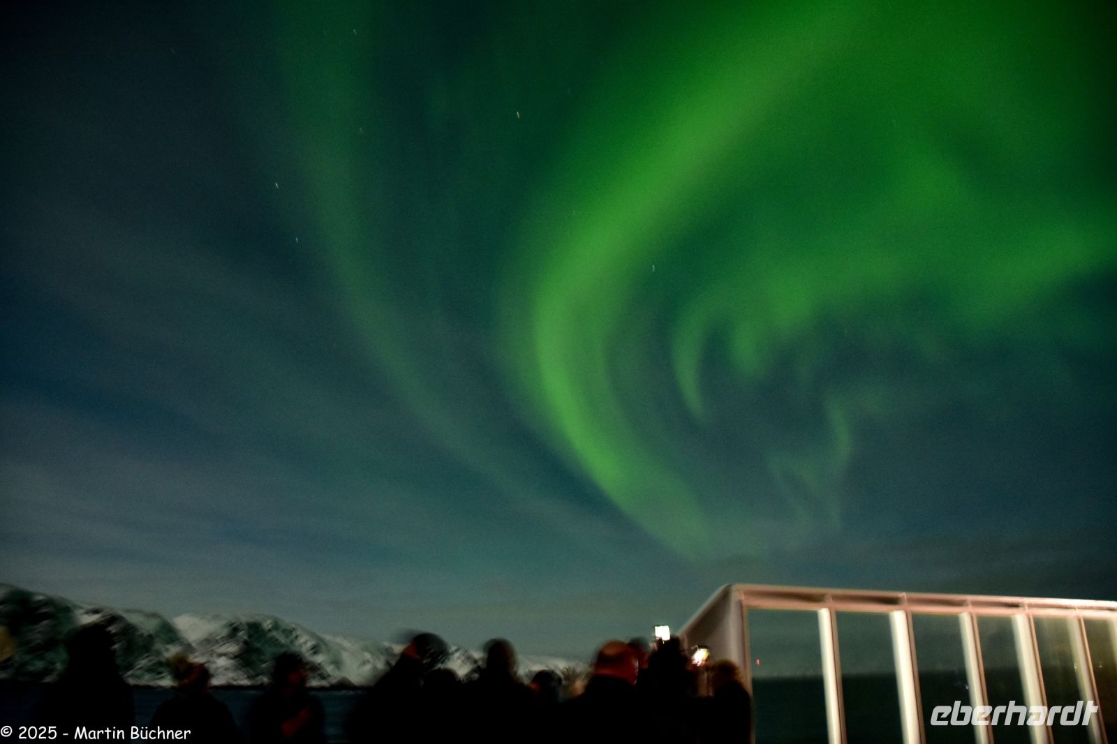 Båtsfjord - wer zeigt sich denn da - die schüchterne Lady Aurora &ndash; &copy; Martin Büchner (Eberhardt TRAVEL)