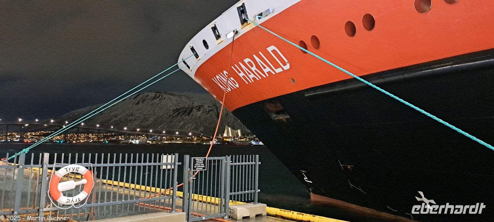 Hurtigruten MS Kong Harald in Tromsø &ndash; &copy; Martin Büchner (Eberhardt TRAVEL)
