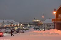 Hurtigruten MS Kong Harald in Honningsvåg &ndash; &copy; Martin Büchner (Eberhardt TRAVEL)