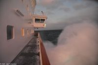 Hurtigruten MS Kong Harald plötzlich im Sturm &ndash; &copy; Martin Büchner (Eberhardt TRAVEL)