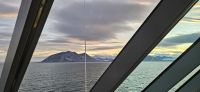 Ausblick Bar Deck 9 um 0.30 Uhr
