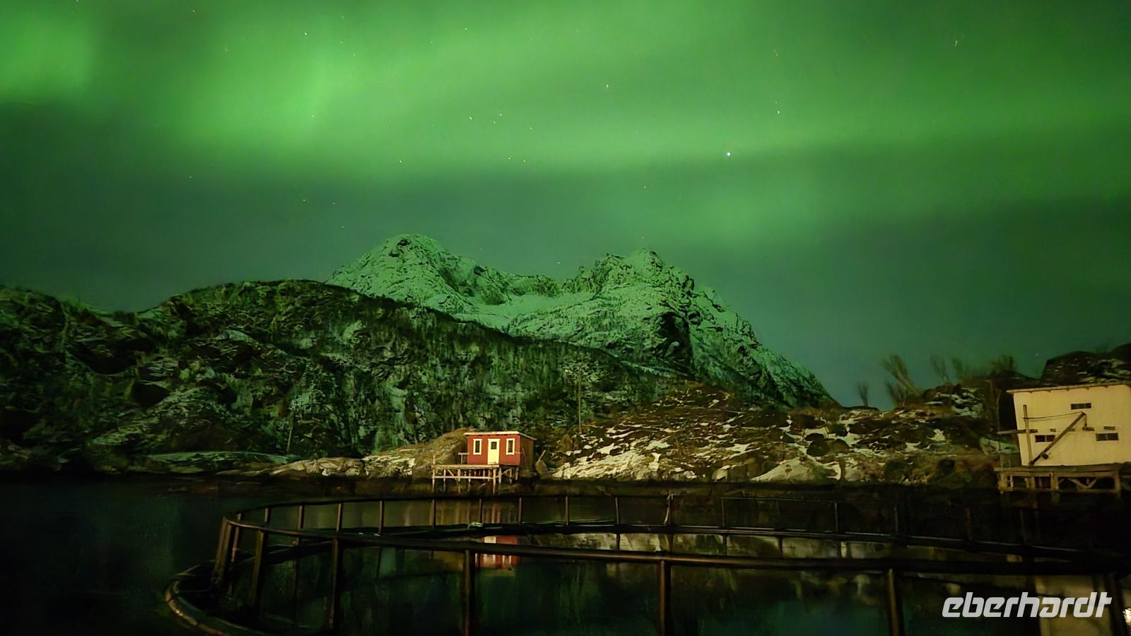 Polarlichter in Hamn I Senja &ndash; &copy; Sinah Witzig (Eberhardt TRAVEL)