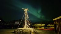 Polarlichter in Hamn I Senja &ndash; &copy; Sinah Witzig (Eberhardt TRAVEL)