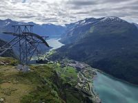 Ausblick vom Berg Hoven mit Loen Skylift &ndash; &copy; Katrin Deutschbein (Eberhardt TRAVEL)