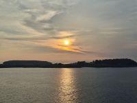 Sonnenuntergang auf der Fährüberfahrt von Stavanger nach Hirtshals &ndash; &copy; Katrin Deutschbein (Eberhardt TRAVEL)