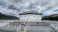 M/S Finnmarken auf der Panoramastrecke im Langsund (Troms) &ndash; &copy; Martin Büchner (Eberhardt TRAVEL)