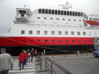 unser Hurtigrutenschiff MS Nordlys - wir fahren von Trondheim nach Kristiansund &ndash; &copy; Martina Wutzler (Eberhardt TRAVEL)
