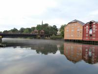 Trondheim Speicherhäuser am Nidelv