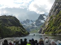 Hurtigrutenfahrt von Stokmarknes - Svolvaer - Einfahrt in Trollfjord &ndash; &copy; Claudia Bernhardt (Eberhardt TRAVEL)