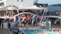 Auslaufen in Kiel - Kieler Bucht - Mein Schiff 2 - Pooldeck