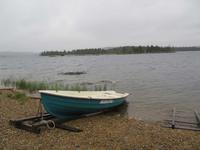 Boot am Inarisee