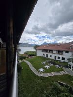 Aussicht vom Einzelzimmer im Hotel Terassenhof in Bad Wiessee  &ndash; &copy; Katrin Jähne (Eberhardt TRAVEL)
