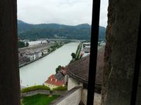 Blick von der Festung Kufstein auf den Inn