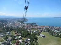 Seilbahn zum Pfänder - Blick auf Bregenz und den Bodensee