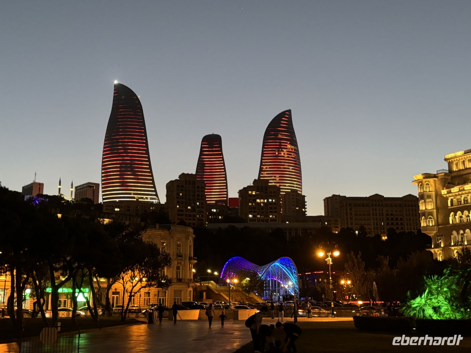 Baku am Abend &ndash; &copy; Falk Rätzer (Eberhardt TRAVEL)