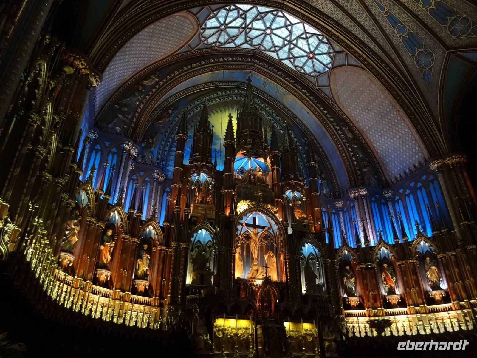 Montreal - Basilika Notre Dame innen &ndash; &copy; Maria Drewans (Eberhardt TRAVEL)