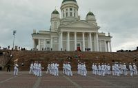 Musikkorps Helsinki beim Dom