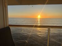 Blick von Bord der Norwegian Spirit - Balkonkabine &ndash; &copy; Sabine Letzybyll (Eberhardt TRAVEL)