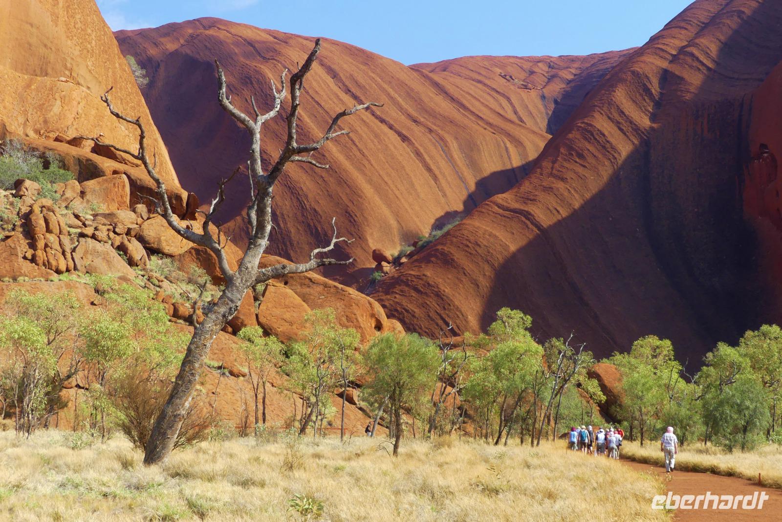 Wanderung am Uluru &ndash; &copy; Frank Nimschowski (Eberhardt TRAVEL)