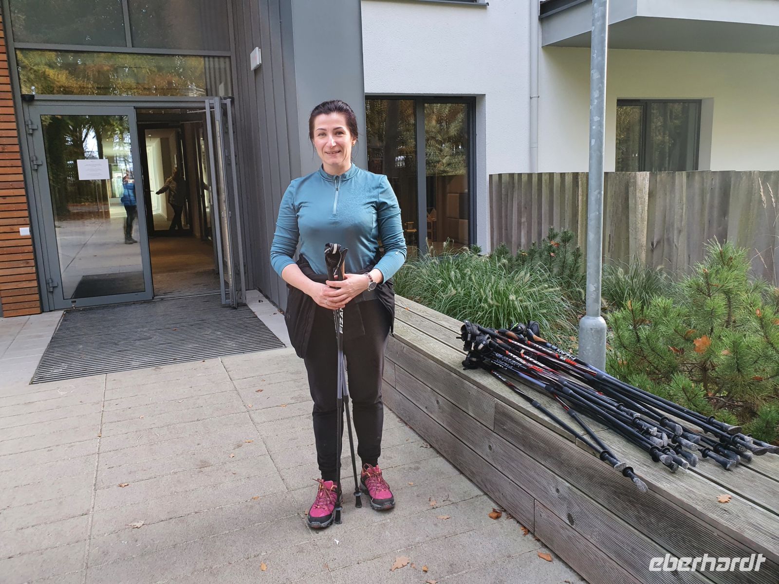 Nordic Walking Trainerin Magda &ndash; &copy; Anna Jeske (Eberhardt TRAVEL)