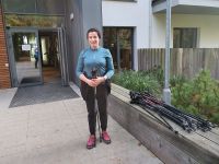 Nordic Walking Trainerin Magda &ndash; &copy; Anna Jeske (Eberhardt TRAVEL)