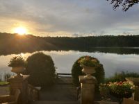 Polen, Schloss Podewils, Abendstimmung 