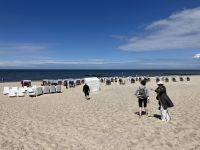 Polen, Kolberg (Kołobrzeg), Strandspaziergang