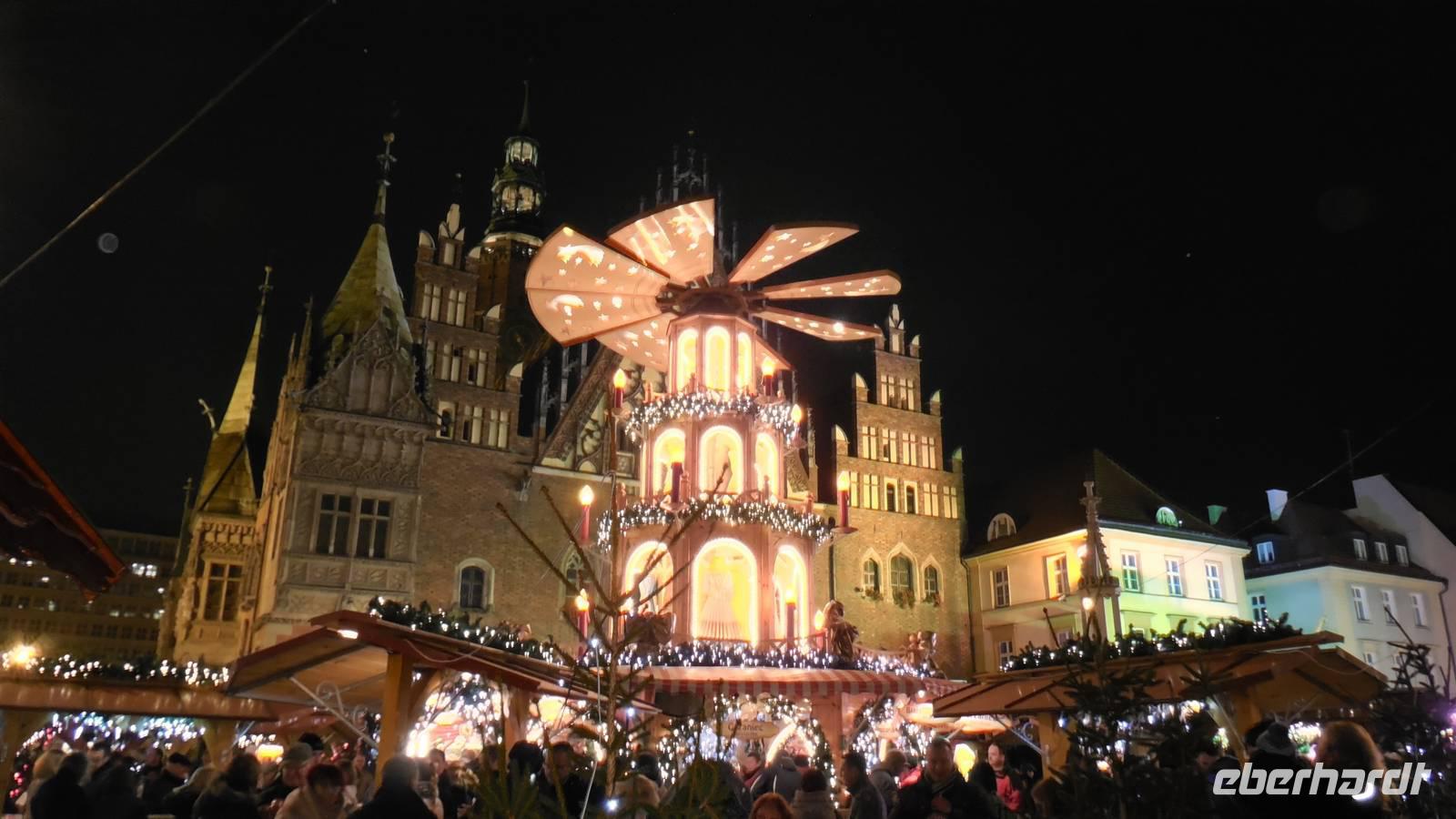 Wroclaw bei Nacht &ndash; &copy; Simone Kaufmann im Auftrag von Eberhardt TRAVEL (Eberhardt TRAVEL)