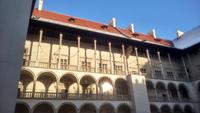 Der Innenhof des Wawelschlosses zu Krakau