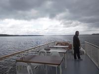 Ausblick vom Boot aus nach Lötzen