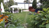 Blick zum See vom Hotel TOTU