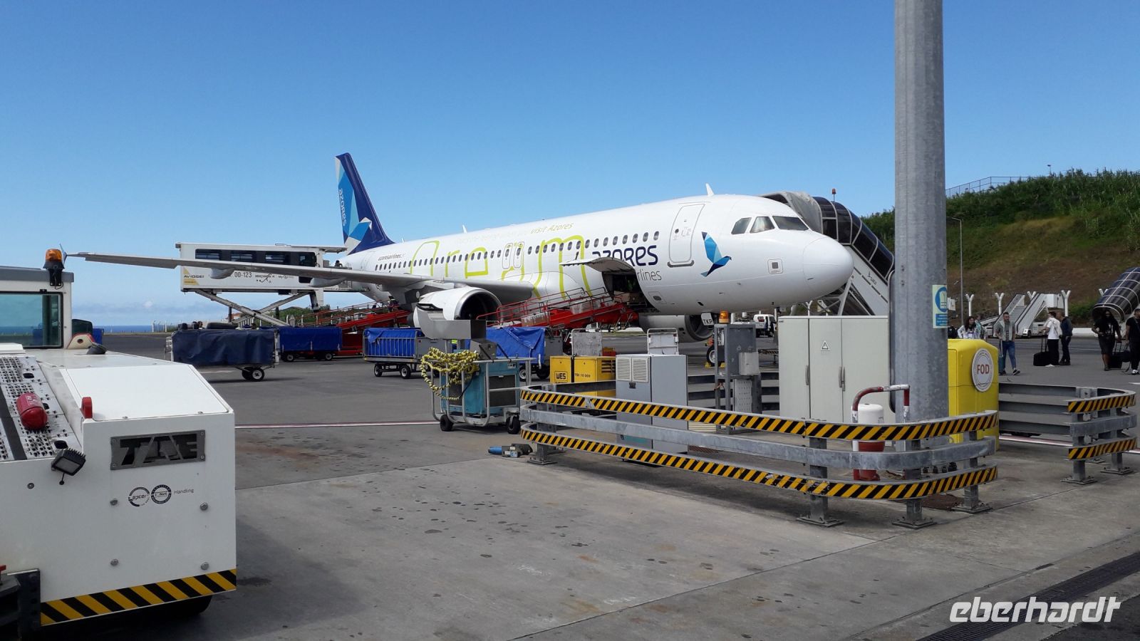 Dieses Flugzeug bringt uns auf die Azoren &ndash; &copy; Julia Kies (Eberhardt TRAVEL)