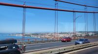 Singlereise Algarve / Portugal - Fahrt über die Brücke 25. April in Lissabon &ndash; &copy; Franziska Bergmann (Eberhardt TRAVEL)