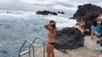 Insel Faial, Varadouro, Meerwasserpool