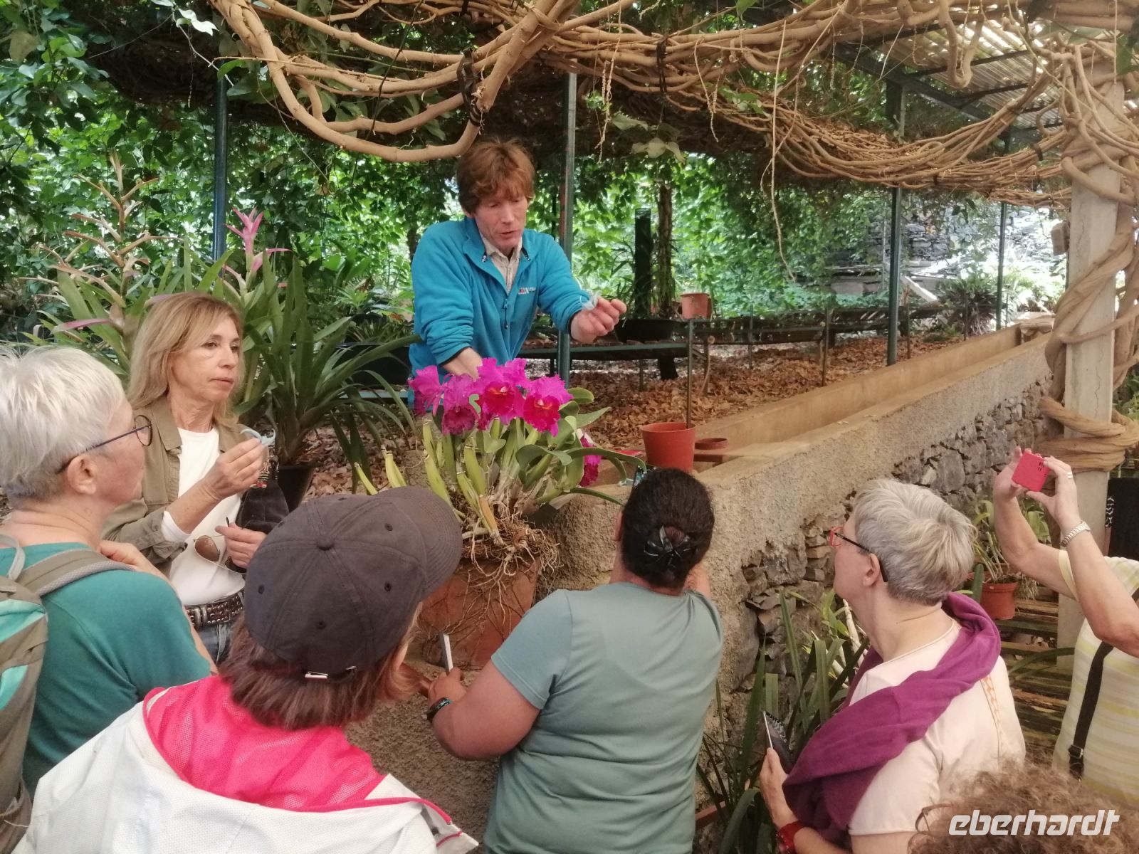 Patrick erklärt die Bestäubung von bestimmten Orchideen &ndash; &copy; Andrej Kulikov (Eberhardt TRAVEL)