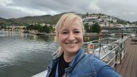 Douro-Kreuzfahrt mit Lissabon // Reisebegleiterin Franzi in Pinhao &ndash; &copy; Franziska Bergmann (Eberhardt TRAVEL)