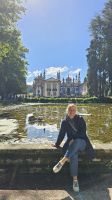 Douro-Kreuzfahrt mit Lissabon // Reisebegleiterin Franzi am Mateus-Palast &ndash; &copy; Franziska Bergmann (Eberhardt TRAVEL)
