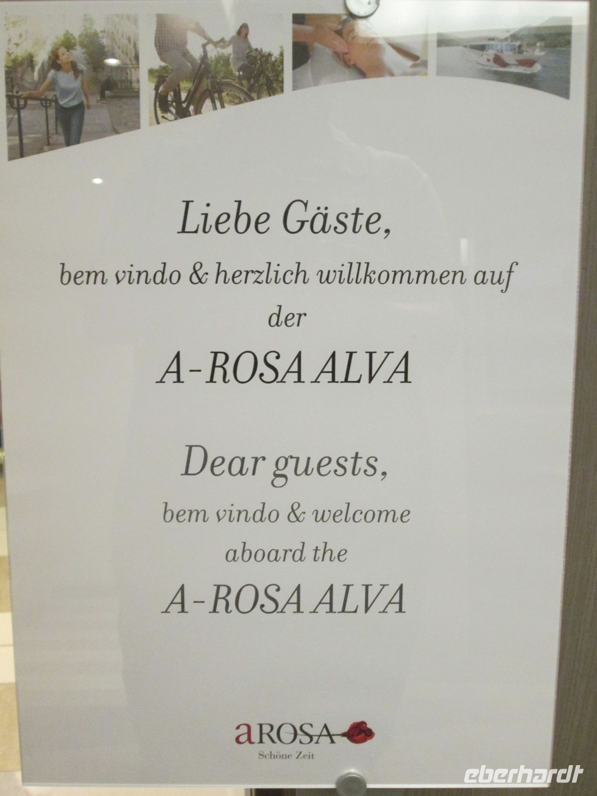 Willkommen auf der aROSA Alva ! &ndash; &copy; Heike Heinen (Eberhardt TRAVEL)