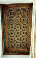 Kunstvoll geschnitzte Decke im Casa de las Conchas &ndash; &copy; Simone Willner (Eberhardt TRAVEL)