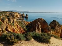 Ponta da Piedade mit bizarren Felsen an  der Algarve - Portugal